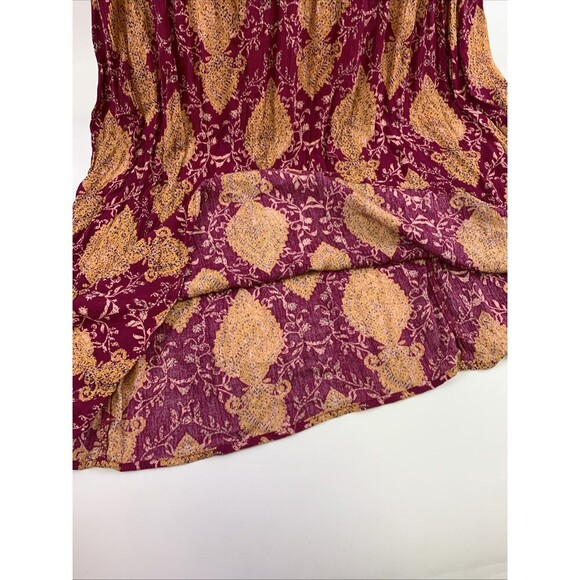 Xhilaration Target Maxi Dress Halter VNeck Pink Yellow Lightweight Large New Tag - Picture 5 of 12